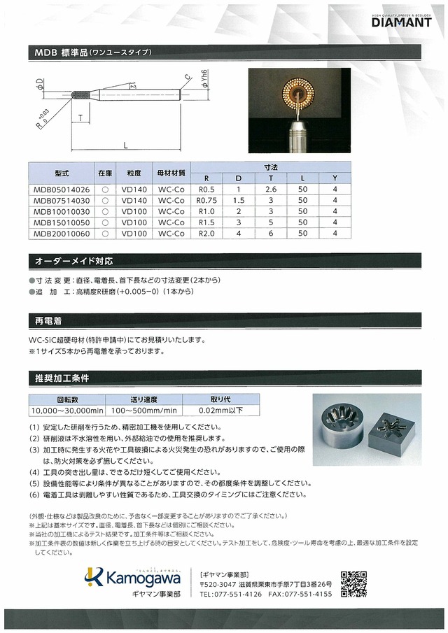 アクセラモードミル製品紹介裏面